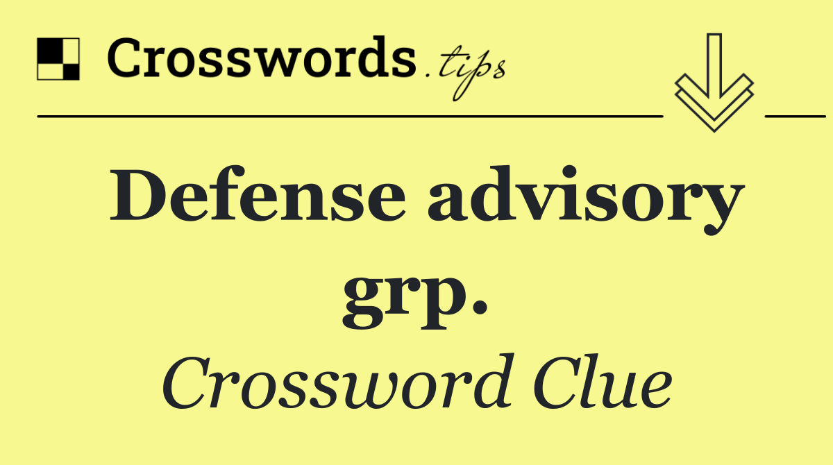 Defense advisory grp.