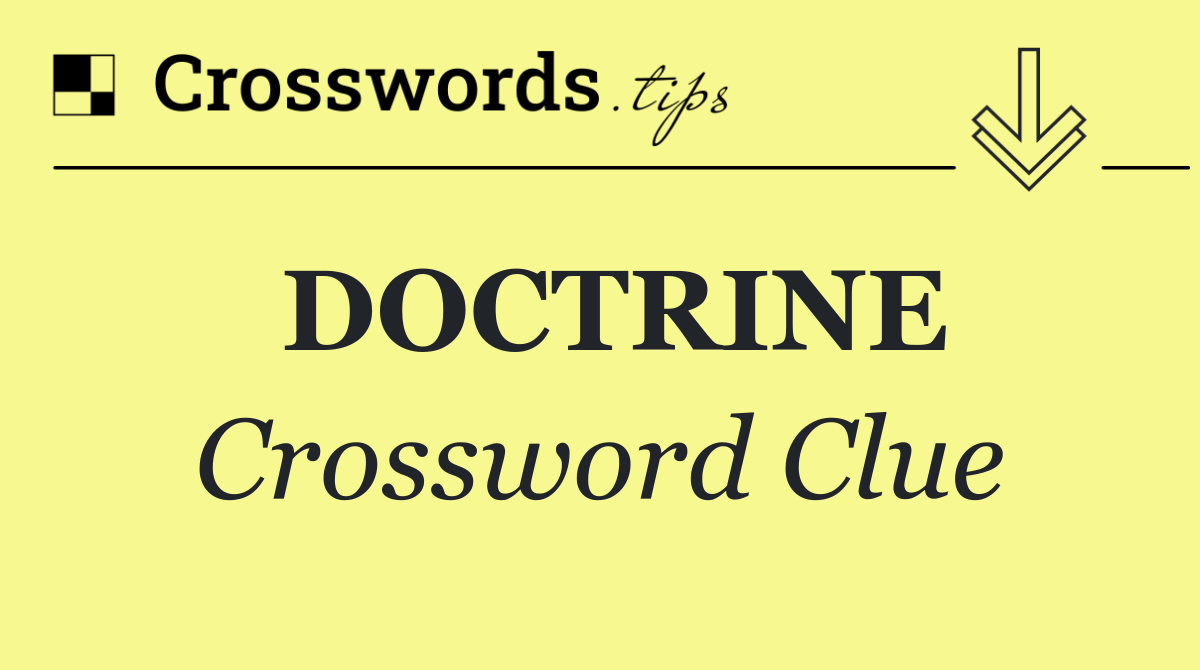 DOCTRINE