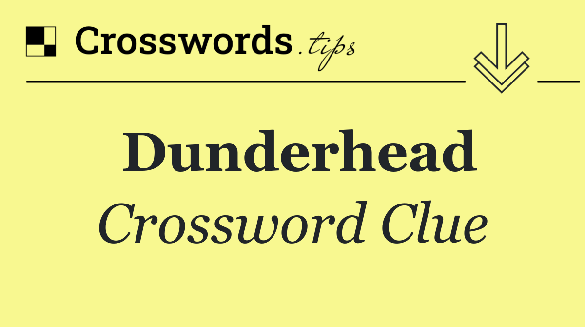 Dunderhead