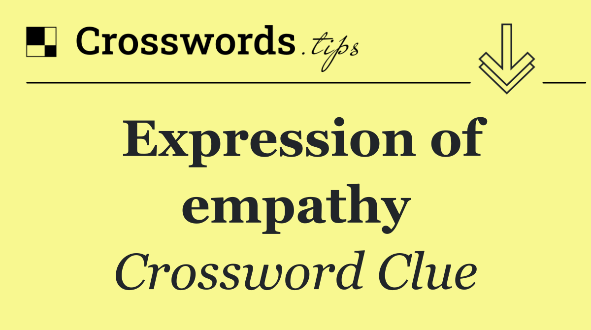 Expression of empathy