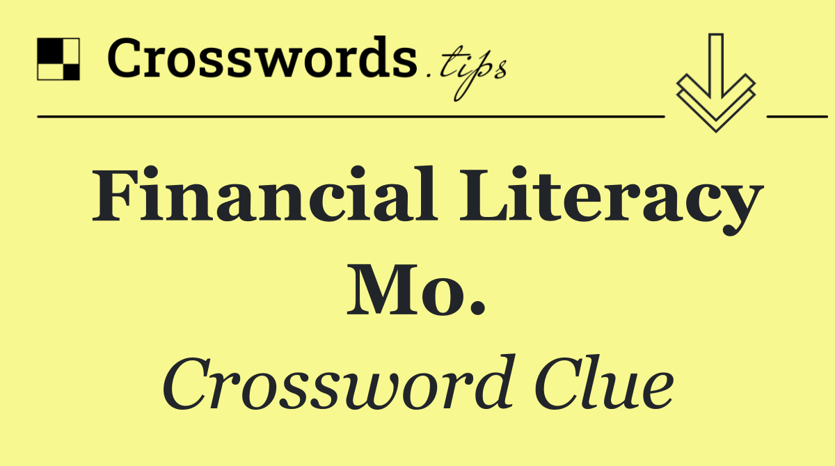 Financial Literacy Mo.