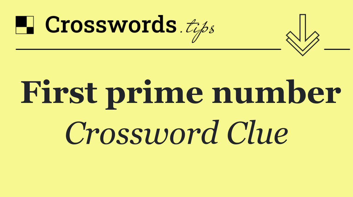 First prime number