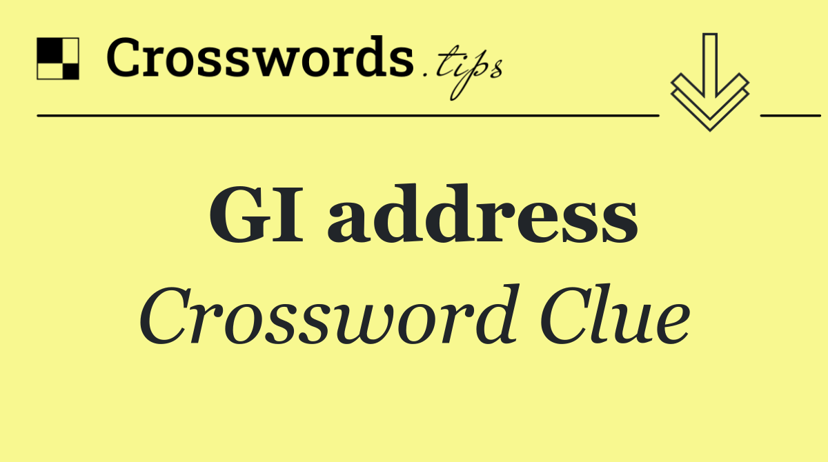 GI address