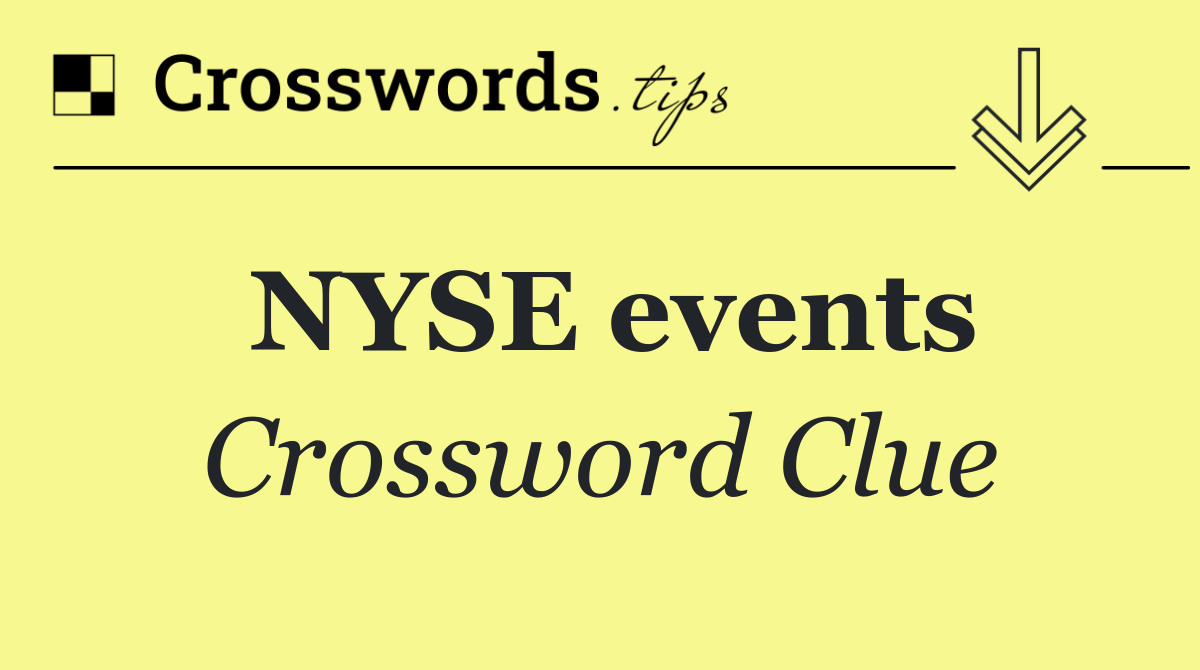 NYSE events