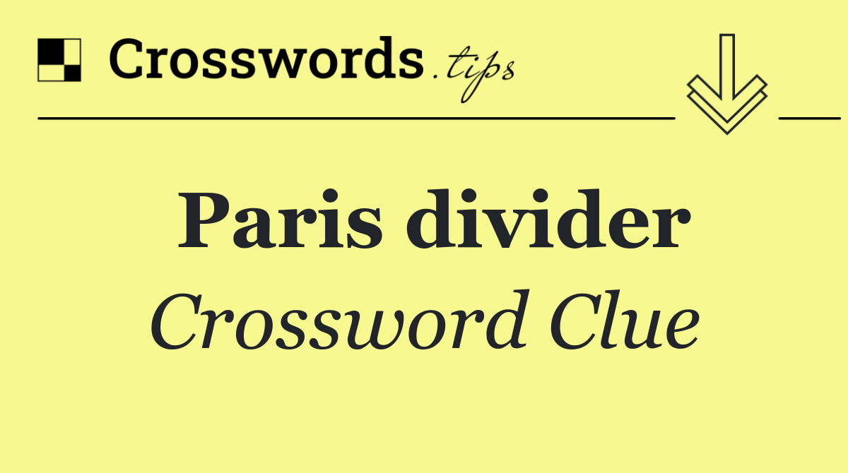 Paris divider