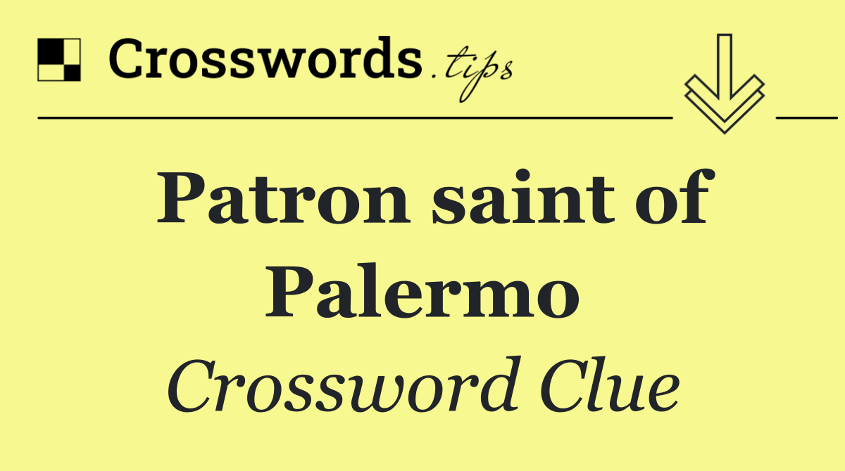 Patron saint of Palermo