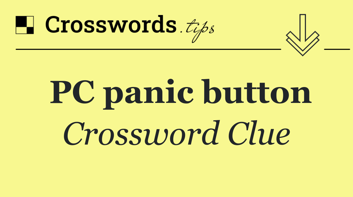 PC panic button