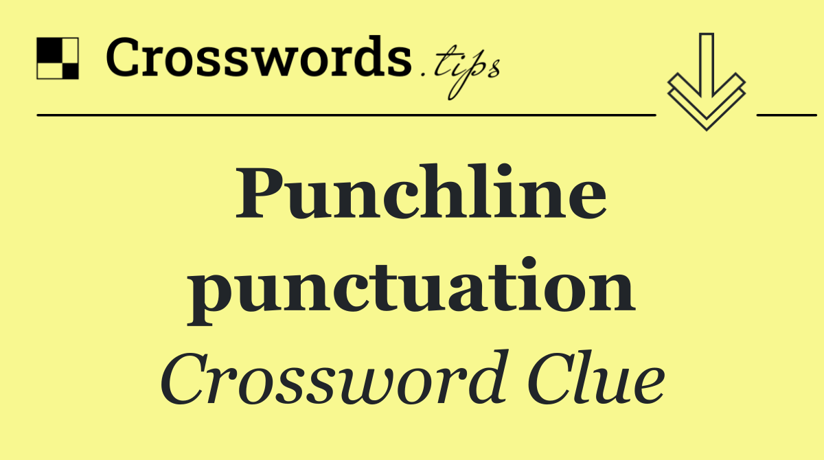 Punchline punctuation