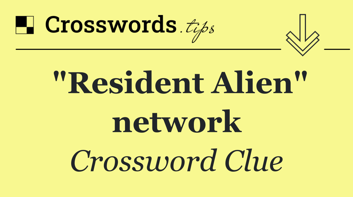 "Resident Alien" network