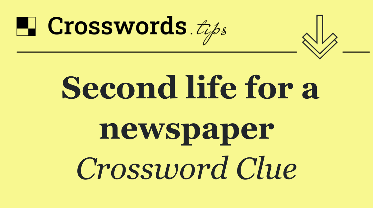 Second life for a newspaper