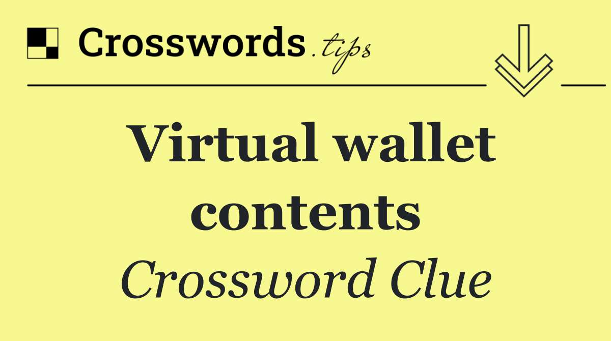 Virtual wallet contents