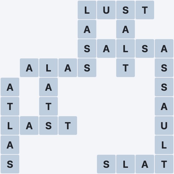 Wordscapes Vista - Above - level 1058 puzzle answer