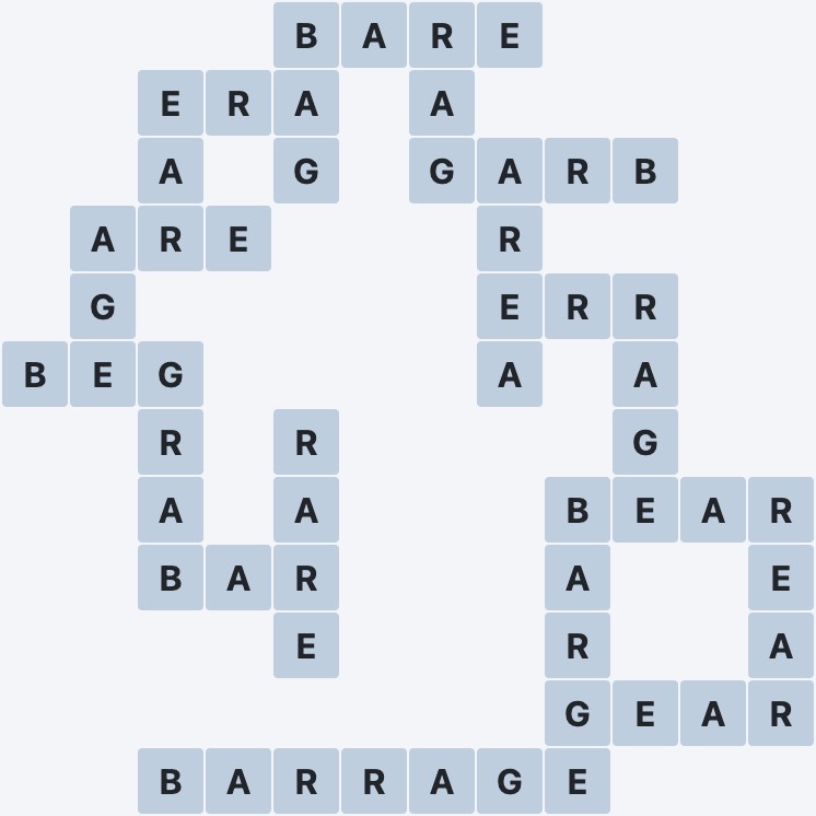 Wordscapes Cliff - Mist - level 1123 puzzle answer
