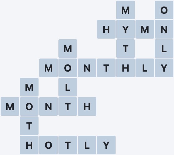 Wordscapes Cliff - Mist - level 1125 puzzle answer