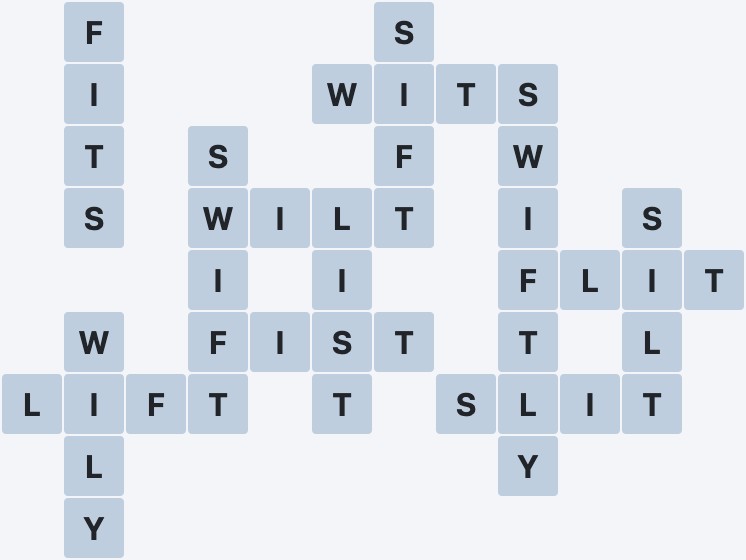 Wordscapes Cliff - Mist - level 1128 puzzle answer