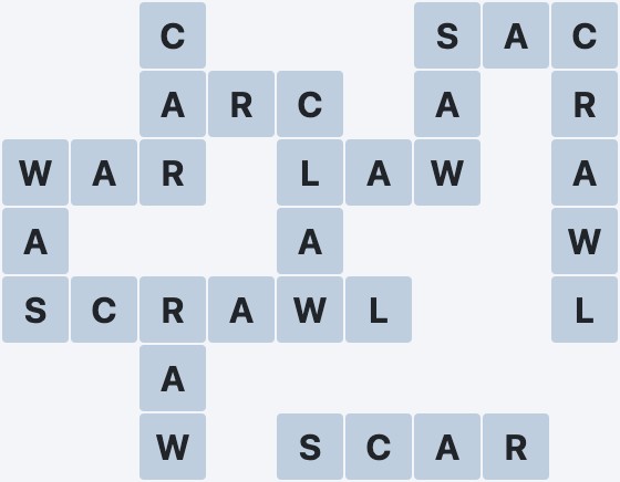 Wordscapes Cliff - Bright - level 1147 puzzle answer