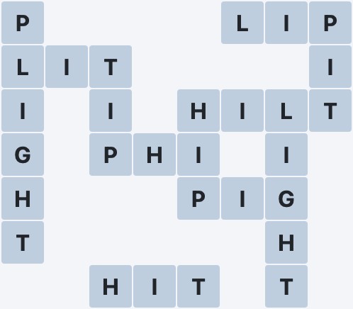 Wordscapes Canyon - Cliff - level 131 puzzle answer