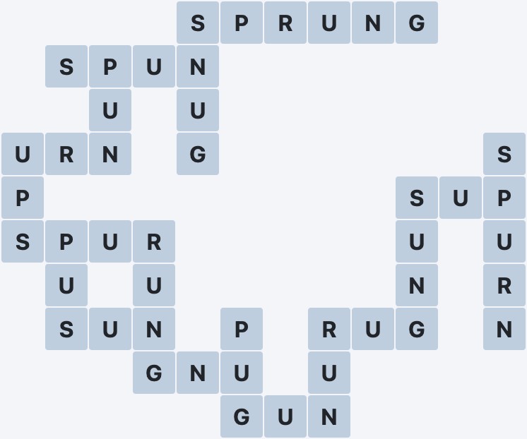 Wordscapes Woodland - Brook - level 1493 puzzle answer