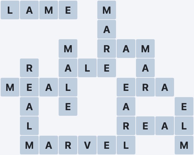 Wordscapes Canyon - Pillar - level 154 puzzle answer