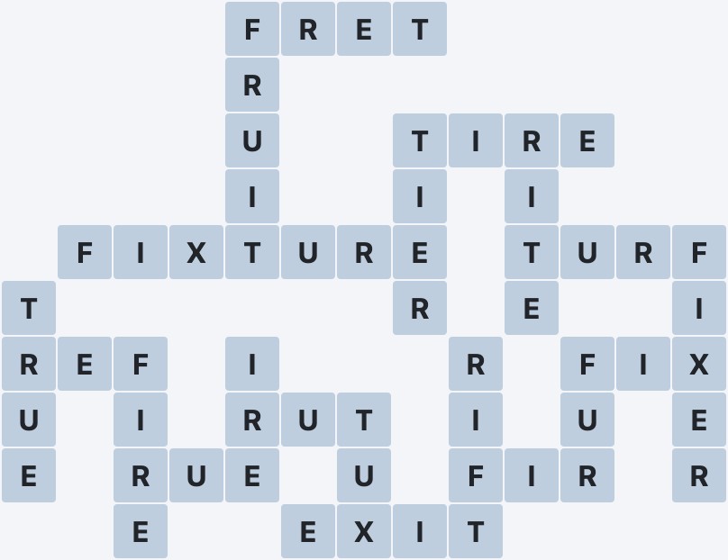 Wordscapes Frost - White - level 1605 puzzle answer