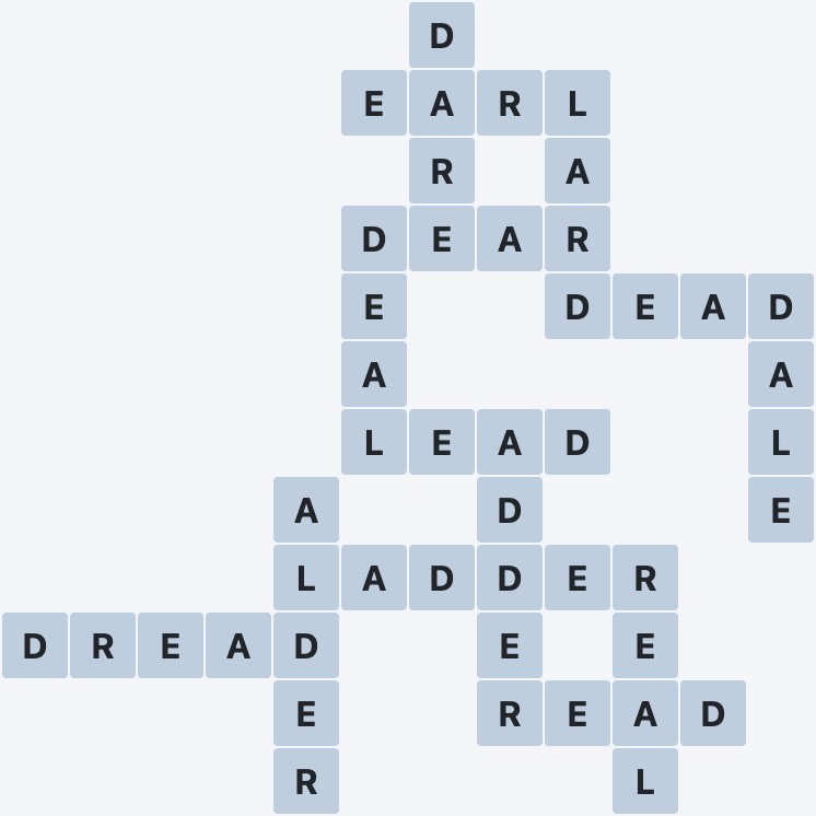 Wordscapes Frost - White - level 1610 puzzle answer