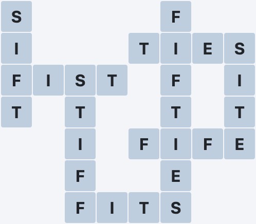 Wordscapes Frost - White - level 1611 puzzle answer