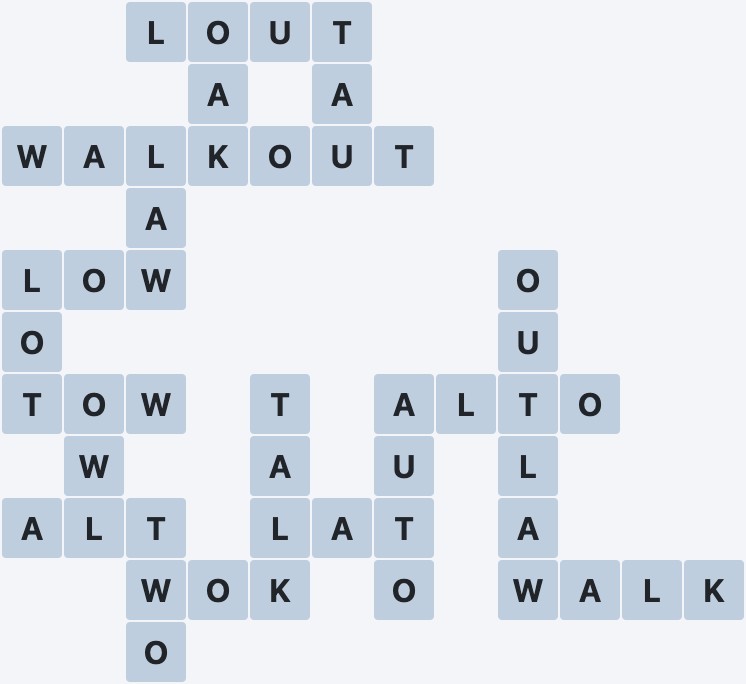 Wordscapes Frost - Valley - level 1629 puzzle answer