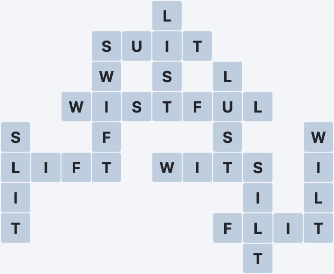Wordscapes Frost - Valley - level 1632 puzzle answer