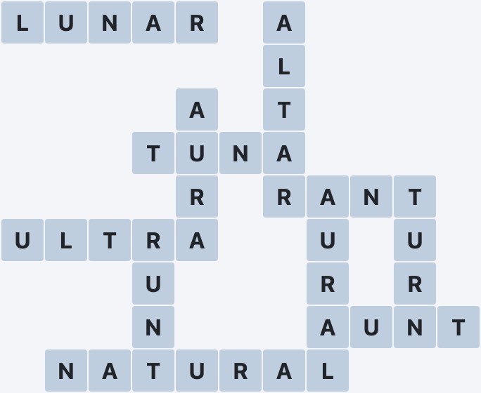Wordscapes Frost - Lake - level 1634 puzzle answer