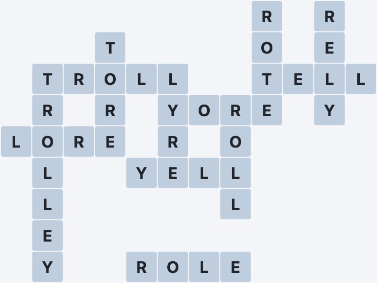 Wordscapes Frost - Lake - level 1638 puzzle answer