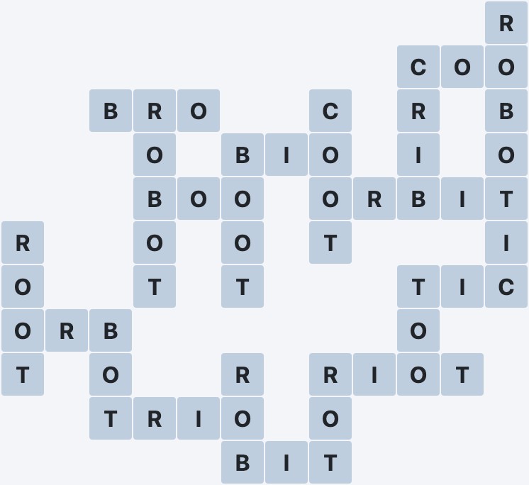 Wordscapes Frost - Icey - level 1651 puzzle answer