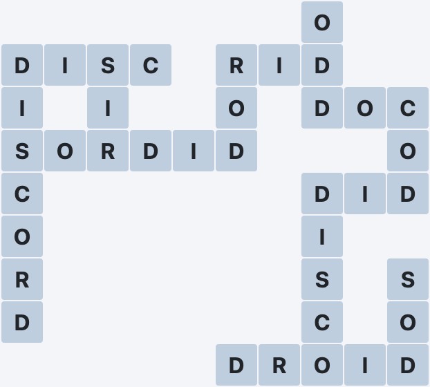 Wordscapes Frost - Icey - level 1655 puzzle answer