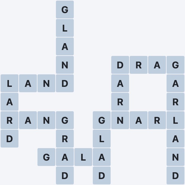Wordscapes Hills - Below - level 1822 puzzle answer
