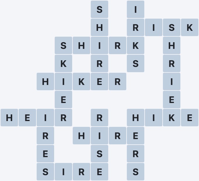 Wordscapes Mist - Brook - level 1894 puzzle answer