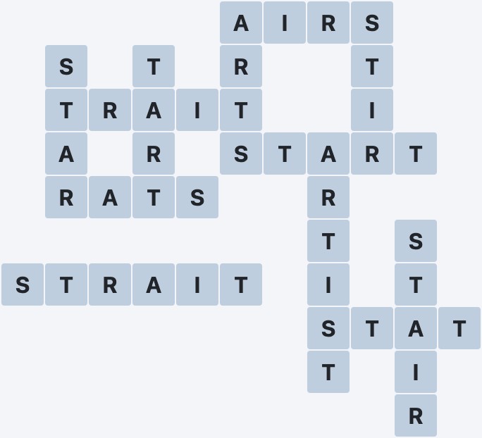 Wordscapes Mist - Brook - level 1900 puzzle answer