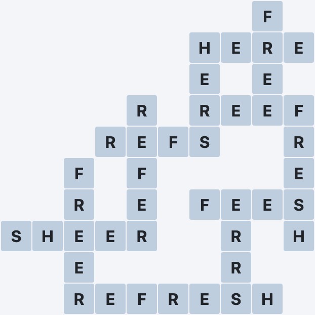 Wordscapes Formation - Calm - level 1930 puzzle answer