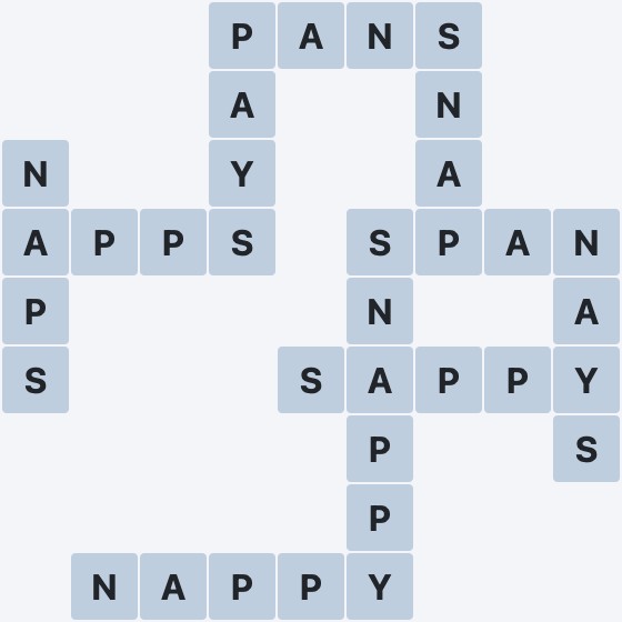 Wordscapes Formation - Serene - level 1954 puzzle answer
