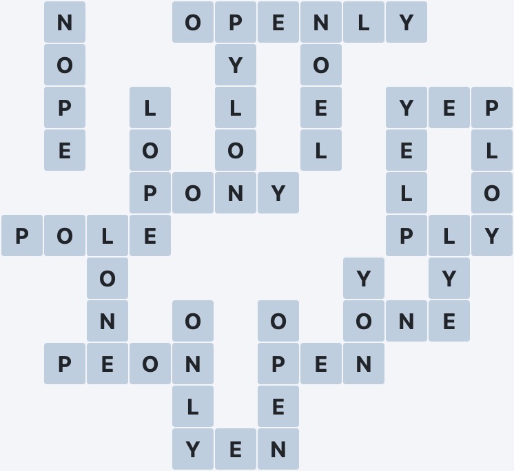 Wordscapes Formation - Serene - level 1957 puzzle answer