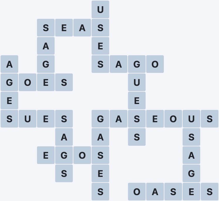 Wordscapes Formation - Serene - level 1960 puzzle answer
