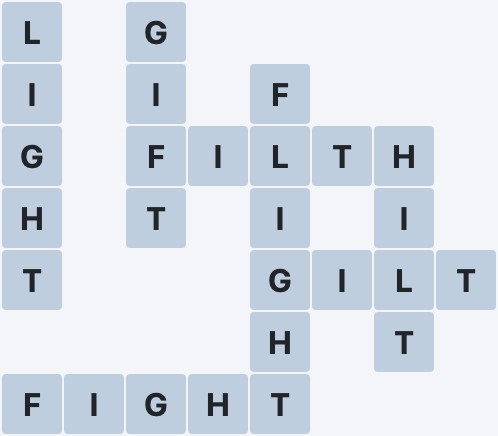 Wordscapes Formation - Serene - level 1962 puzzle answer