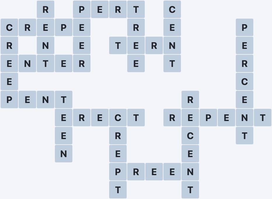 Wordscapes Formation - Serene - level 1964 puzzle answer