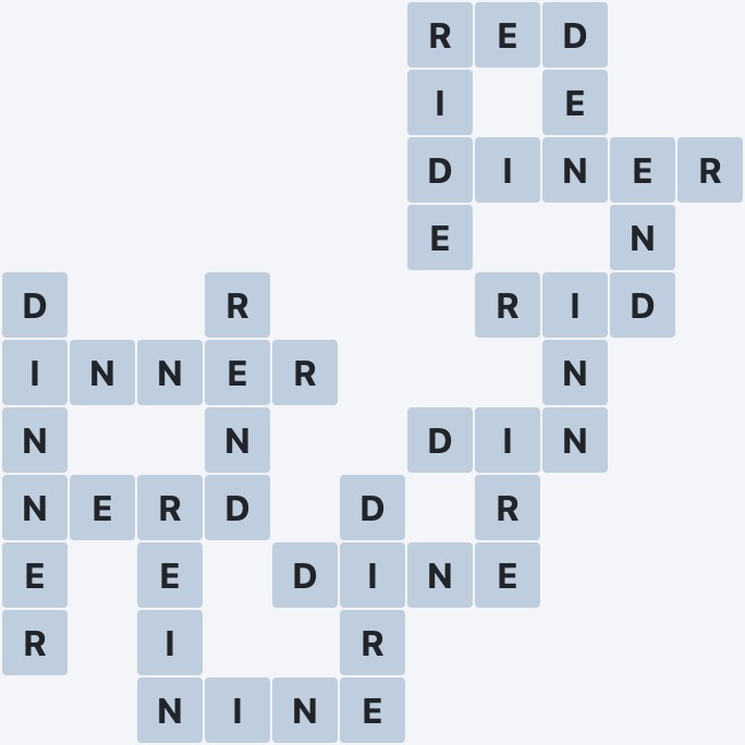 Wordscapes Formation - Serene - level 1965 puzzle answer
