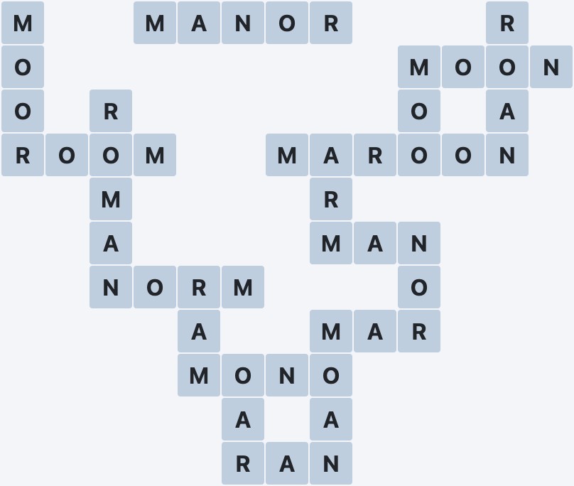 Wordscapes Formation - Air - level 1969 puzzle answer