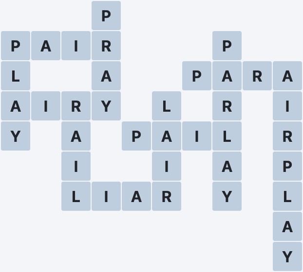 Wordscapes Formation - Air - level 1984 puzzle answer