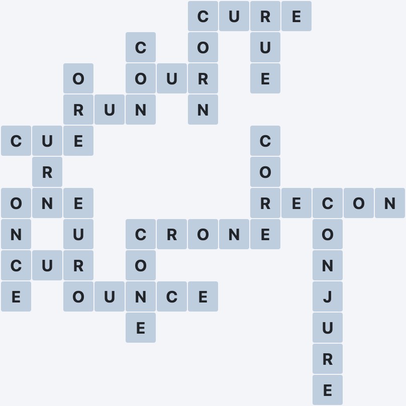 Wordscapes Formation - Grace - level 1987 puzzle answer