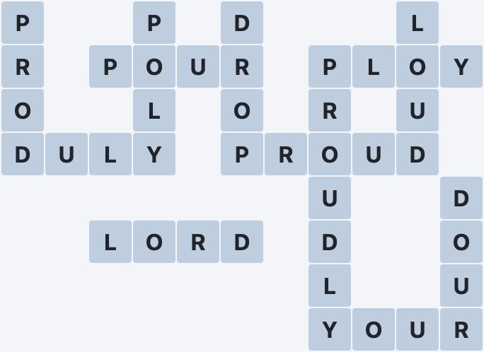Wordscapes Coast - Shell - level 2032 puzzle answer