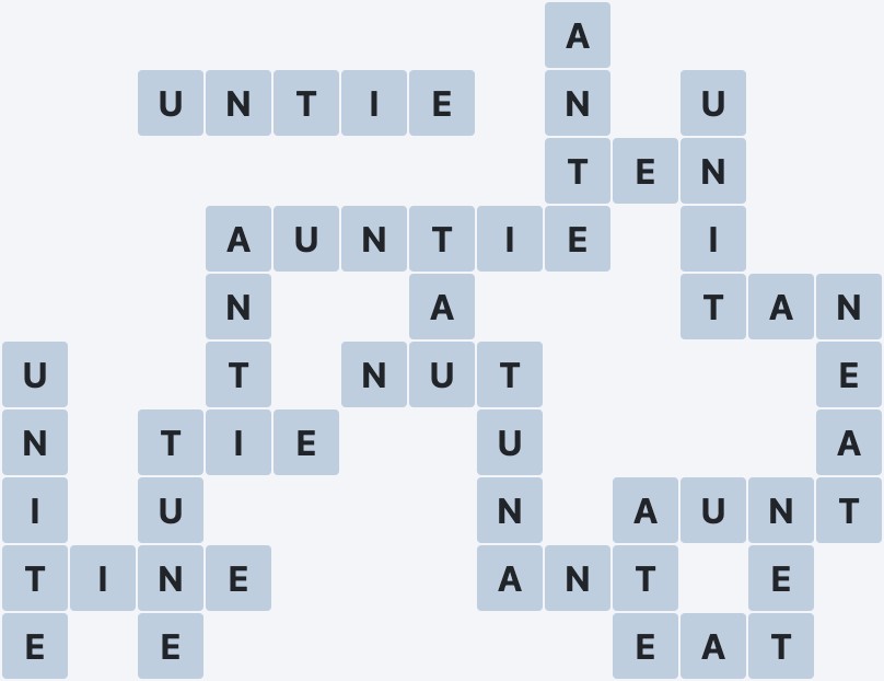 Wordscapes Coast - Aqua - level 2052 puzzle answer