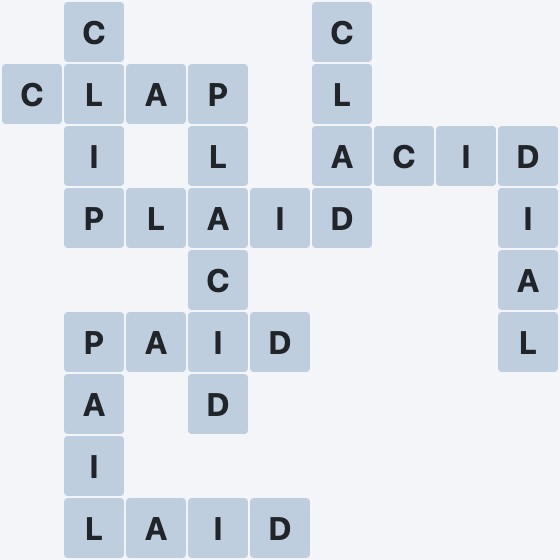Wordscapes Coast - Pebble - level 2067 puzzle answer