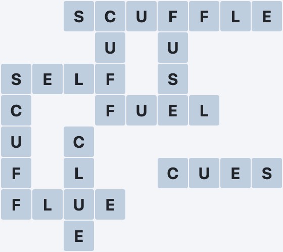 Wordscapes Coast - Pebble - level 2072 puzzle answer