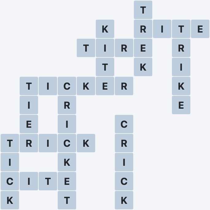 Wordscapes Twilight - Bright - level 2106 puzzle answer